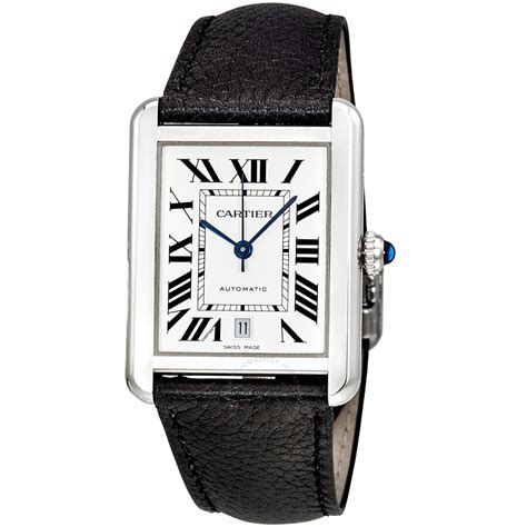 cartier mens silver watch|cartier watches for men prices.